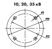 ШОП-Ш для шарнирного крепления трубы жесткой ошиновки на 20 кВ
