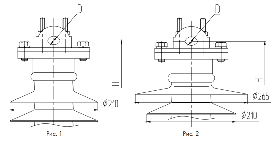 Полимерные шинные опоры для гибкой ошиновки подстанций ШОП под один удерживаемый провод