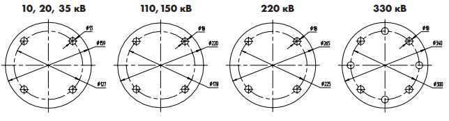 ШОП-Д для подвижного крепления трубы жесткой ошиновки на 20 кВ