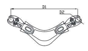 Дампер на 2 расщепленных провода 2-400-1