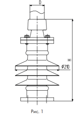 ШОП-К для конечного крепления круглой шины жесткой ошиновки на 10 кВ