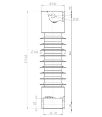 Изолятор вала встряхивания типа ИВЭК-10-66-А-2 УХЛ3