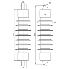 Изолятор вала встряхивания типа ИВЭК-8-66-Б-2 УХЛ3